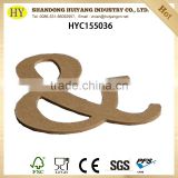 custom size natural cheap MDF letter wholesale