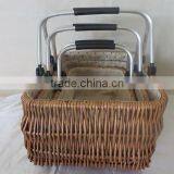 High Quality Rustic Wicker Knitting Shopping Willow Market Basket thumbnail-5