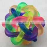 New Eco-friendly TPR Fashion Chew Pet Toys Transparent Ball thumbnail-1