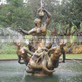Chinese Suppliers Bronze Foundry Garden Mermaid Water Fountain thumbnail-2