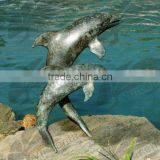 High Quality Cheap Bronze Virginia Beach Dolphin Fountain thumbnail-2