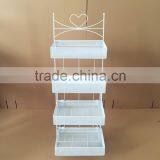 2016 Wholesale Pop-up White Metal Cosmetic Display Shelf thumbnail-2