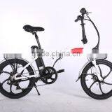 20 Inch CE Electric Bicycle Aluminum Alloy Suspension Fork Folding Electric Bike With One-piece Aluminum Alloy Wheel thumbnail-4