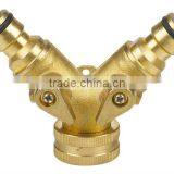 Brass Snap-in "Y" Hose Connector thumbnail-1