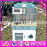 2017 New Design Children Pretend Play Wooden Kitchen Playsets W10C266 thumbnail-1