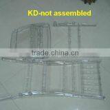 High Quality Clear Resin Wedding Chairs Tiffany With Ivory Cushions thumbnail-3