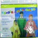 Attractive Kid PEVA Rain Poncho,Direct Factory/Manufactory Supply