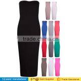 2016 Bandeau Tube Bodycon Dresses Sexy Kim Kardashian Knee Length Celebrity Dresses thumbnail-6