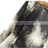 2015 New Fashion Long Chiffon Cardigan,maxi Ink Printing Chiffon Cardigan for Women With Long Sleeve Falbala Placket thumbnail-4