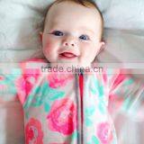 Wholesale Newborn Baby Clothes Romper Print Floral Cotton Clothes thumbnail-1