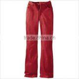 Red Color Lady's Fashion Jeans thumbnail-1