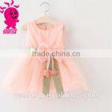 2016 New Wholesaler Baby Princess Christmas Dresses Girls Skirt Set With Bowknot thumbnail-5