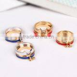 Korean Style Fashion Zircon Titanium Steel Rings Women Titanium Finger Rings for Love Gifts thumbnail-5