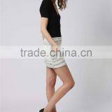 Latest Design Fashion Petite Stripe Boucle Skirt Woolen Mini Skirts Custom Made Fashion Skirt thumbnail-5