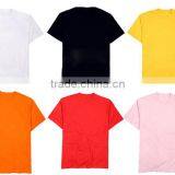 Solid Color Simple Round Neck Cotton Tshirts thumbnail-2