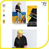 Round Neck Short Sleeve Patchwork Longline Drop Shoulder Custom T Shirt Printing Women Oversized T Shirt Hip Hop Fashion thumbnail-2