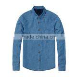 2016 New Fashion Casual Washed Mens Denim Shirts Wholesale thumbnail-2