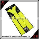 Solid Colorful Yellow Suspenders Elastic Braces thumbnail-1