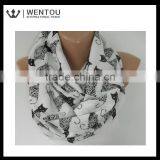 Fashion Winter Infinity Cat Print Scarf thumbnail-1