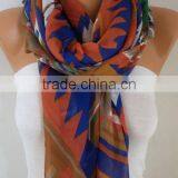 Southwestern Scarf Bohemian Scarf Aztec Scarf Tribal Scarf Shawl Multicolor Cotton Scarf Gift Ideas For Her Women Fashion Access thumbnail-3
