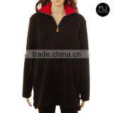 Factory Woman Plain Sherpa Pullover Sweater Wholesale Clothing thumbnail-2