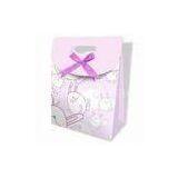 Eco Friendly Pink Transfer Printing Custom Printed Gift Bags for Shopping