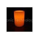 yellow light plastic Electric LED Candles , remote controlled flameless votive candles