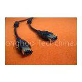 OEM Standard Computer IEEE 1394 Firewire Cable Assemblies 6PIN / 9PIN High Speed