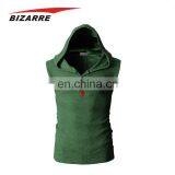 Hot Sale Cotton Custom Mens Singlets With Hood thumbnail-5