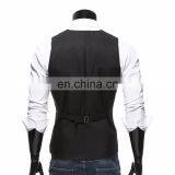 Customized Waistcoat Casual V-neck Sleeveless Jacket Uniform Suit Vest Men thumbnail-3