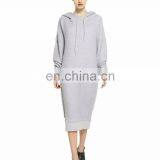 Thin Cotton Fleece Blank Wholesale Solid Color Woman Hoodie thumbnail-1