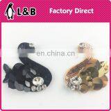 Top Fashion Sew on 3D Sequin Beads Logo Letter Patches thumbnail-6