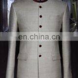 Indian Bollywood Handmade Indo Western Men's Classical Nehru Coat Wedding Dress Jacket Blazer Bridal Wear thumbnail-1