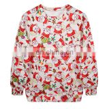 wholesale Christmas sweatshirts -high quality custom logo oversized christmas sweatshirts men