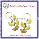 Yellow Buffterfly Metal Keychain