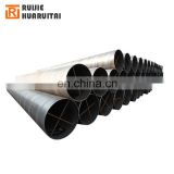 API5l x60 spiral steel pipe, large diameter 24 inch steel pipe, welded black spiral tube