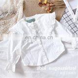 Girl's Suit Big Collar Baby Shirt With Woolen Vest Skirt thumbnail-5