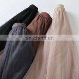 Hot Sales Autumn Women Retro Style Solid Color Skirts Ladies Big Hem Pleated Long Skirts Women's Skirts thumbnail-3