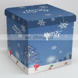 Modern Folding Square PVC Storage Christmas Season Ottoman Bedroom Furniture Stool Foldable thumbnail-3