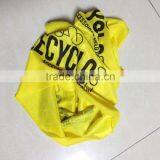 Fluorescent Yellow With Black Custom Logo Bandana thumbnail-3