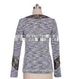 Poly/Nylon/Spandex Two Tone Jersey Ladies Yoga Shirts thumbnail-4