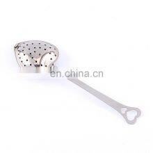Stainless Steel Heart Tea Infuser Steeper Strainer Spoon Handle Shower thumbnail-1
