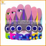 china supplier 3d cartoon silicone cellular case for motorola g3