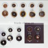 4-holes Black Color Resin Buttons for Suit Jacket thumbnail-1