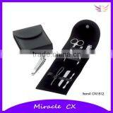 Stainless Steel Nail Tools Black Pouch Home Manicure Set