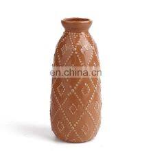 K&B High Quality White Sublimation Modern Home Flower Vase Design Decor Ceramic thumbnail-5
