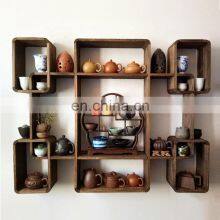 Cube Wall Mount Wooden Shelf Wood Wall Mounted Shelf