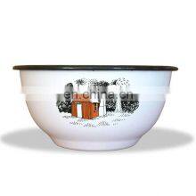 Hot Sale Full Color Printing Promotional Metal Enamel Ice Coated Bowl thumbnail-5
