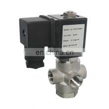COVNA DN10 3/8 Inch 3 Way 12V DC Universal Operation Direct Acting Stainless Steel Mini Solenoid Air Water Valve thumbnail-1
