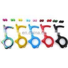 Manufacturer Wholesale Hot Sale Fast Shipping No-Touch Metal Key Tools Door Opener Keychain